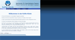 Desktop Screenshot of koffer-klinik.com
