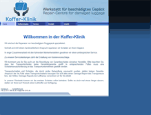 Tablet Screenshot of koffer-klinik.com